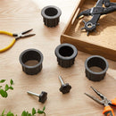12 Pcs Umbrella Base Stand Replacement Parts,Patio Umbrella Base Replacement Parts Outdoor Umbrella Hole Ring Plug Cover with Thread Screw Replacement Hand Knob for Backyard Patio Table Decks,Black