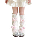 Long Leg Warmers for Women acrylic Cable Knit Thigh High Leg Warmers Loose Socks, for Dance Practice Yoga Sports