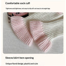 Long Leg Warmers for Women acrylic Cable Knit Thigh High Leg Warmers Loose Socks, for Dance Practice Yoga Sports