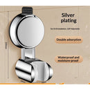 2 pack Shower Head Holder - Strong Suction Cup No Drilling Showerhead Bracket Waterproof Handheld Shower Holder, Adjustable Wand Holder for RV, Kids, Bathroom (Silver)
