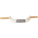 2 pack Curtain Tiebacks Rustic Holdbacks for Drapes, Farmhouse Tie Backs for Curtains, Jute Rope with Wood Club, Natural Boho Decor Shabby Chic Drapery Holder