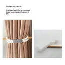 2 pack Curtain Tiebacks Rustic Holdbacks for Drapes, Farmhouse Tie Backs for Curtains, Jute Rope with Wood Club, Natural Boho Decor Shabby Chic Drapery Holder