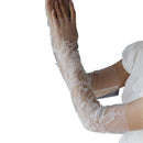 Women's Lace Fingerless Gloves Bridal Elbow Length Long Gloves Opera Evening Wedding Tea Party Prom Cosplay