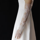 Women's Lace Fingerless Gloves Bridal Elbow Length Long Gloves Opera Evening Wedding Tea Party Prom Cosplay