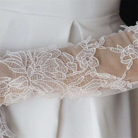Women's Lace Fingerless Gloves Bridal Elbow Length Long Gloves Opera Evening Wedding Tea Party Prom Cosplay