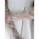 Women's Lace Fingerless Gloves Bridal Elbow Length Long Gloves Opera Evening Wedding Tea Party Prom Cosplay