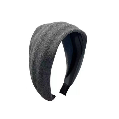 2 pack Headbands for Women Extra Wide Cloth Fabric Headband Fashion Non Slip Elastic Head Bands for Girls Hair Accessories (Gray)