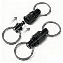Quick Release Keychain, Carabiner Keychain Key Rings, Detachable Pull Apart Double-End Swivel Key Chain Linker