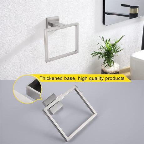 Bath Towel Holder Stainless Steel Towel Hanger Towel Ring for Bathroom Lavatory Wall Mount,  Towel Ring for Bath RV