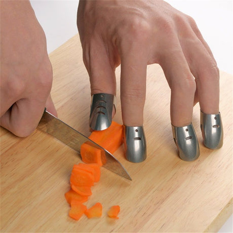 8 Pcs Finger Guards for Cutting, Knife Cutting Protector Finger Kitchen Tool Hand Guard Finger Protector Kitchen Finger Nail Protector Hand Cut Guard Kitchen Finger Cutting Protector