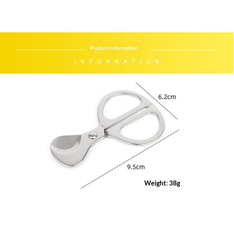 Cigar Scissors Cutter,Stainless Steel Guillotine Double Blade Straight Cut Scissors (Silver) for Cigars