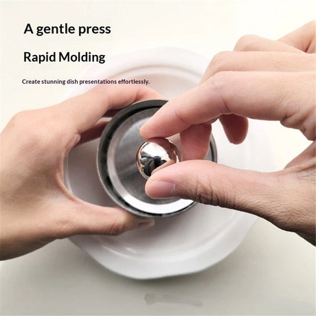 3 pack Mold Rice Ball Maker: Stainless Steel Sushi Mold with Press Set Round Lunch Maker for Kids Lunch Bento and Home Use