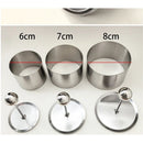 3 pack Mold Rice Ball Maker: Stainless Steel Sushi Mold with Press Set Round Lunch Maker for Kids Lunch Bento and Home Use