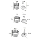 3 pack Mold Rice Ball Maker: Stainless Steel Sushi Mold with Press Set Round Lunch Maker for Kids Lunch Bento and Home Use