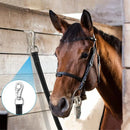 Trailer Cross Tie, Horse Haulage Adjustable Nylon Straps Leads with Panic Snap Fixed Eye Equestrian Equipment