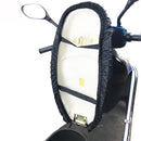Rainproof Motorcycle Seat Cover Portable Waterproof Dustproof Cover Black Size-XL (Black High Stretch,only Cover)