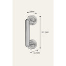 Waterproof Suction Cup Handle, Suction Cup Door Handle for Bathroom and Kitchen Cabinet Drawer (Transparet Sliver)