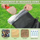 Umbrella Base Weights Sand Bags, 2 Pack 45lbs Fillable Weight Bags to Hold Things Down, Black Weighted Base Sandbags for Outdoor Furniture Patio Cantilever Umbrellas Stand (Without Sand)
