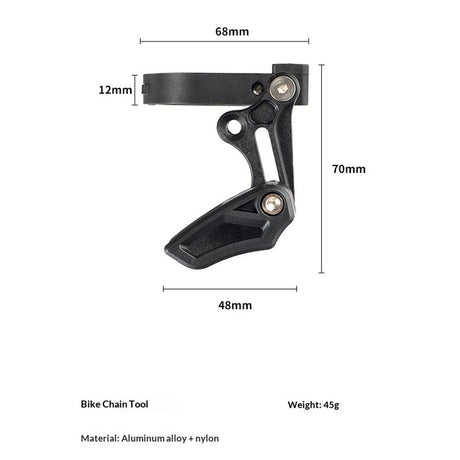 Chain Guide Mountain Bike, Chain Guide Direct Mount Chainring Guard Perfect for Most Bicycle Road Bike Mountain Bike Fixie (Aluminum Alloy, Black)