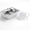 Professional Ice Cube Trays Stainless Steel - 6-Large Slot Heavy Duty Metal Icecube Mold, Non-Toxic Freezer Tray with Lever Release, Bar & Kitchen Use