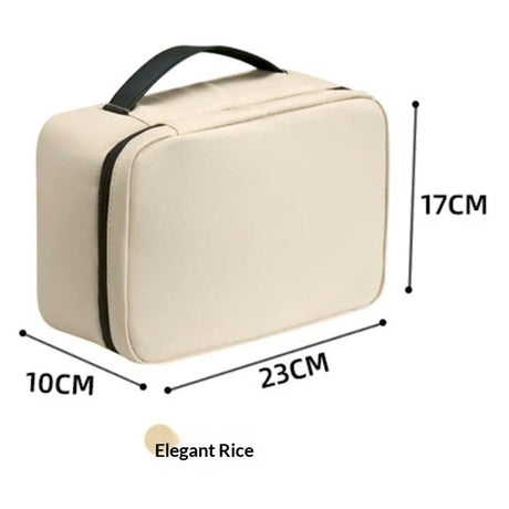 Clean Towels Dedicated Travel Cosmetic Makeup Bag, Portable Large Capacity Beauty Toiletry Water Resistant Organizer Case with Dividers, Zipped Compartments
