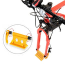 Bike Block Fork Mount w/Quick-Release Lever, Aluminum Alloy Bicycle Front Fork Fixed Clip Luggage Rack for Truck Bed/Trailer/Van, Vertical or Horizontal Mounted (yellow)