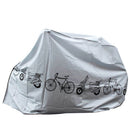 2 pack UV protector cover dustproof Bike Rain Dust Cover Waterproof Outdoor Gray For Bike Bicycle Cycling（Only rain cover）
