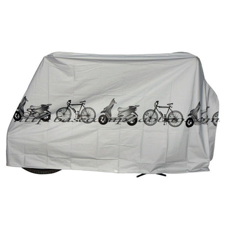 2 pack UV protector cover dustproof Bike Rain Dust Cover Waterproof Outdoor Gray For Bike Bicycle Cycling（Only rain cover）