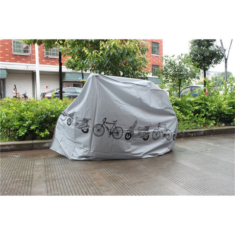 2 pack UV protector cover dustproof Bike Rain Dust Cover Waterproof Outdoor Gray For Bike Bicycle Cycling（Only rain cover）