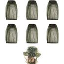 Mosquito Head Net for Insect, 6 Pack, Fly & Bug Protection | Ultra Large & Long, Extra Fine Holes for Camping, Hiking, Fishing, Gardening, Safari, Fits All Hats for Men & Women（Excluding hat）
