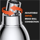High Pressure Shower Heads, 2 PCS Showerheads 3 Inches with 360 Rotation and Nozzles for Strong Spray Relaxing and Comfortable Shower