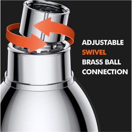 High Pressure Shower Heads, 2 PCS Showerheads 3 Inches with 360 Rotation and Nozzles for Strong Spray Relaxing and Comfortable Shower