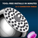 High Pressure Shower Heads, 2 PCS Showerheads 3 Inches with 360 Rotation and Nozzles for Strong Spray Relaxing and Comfortable Shower