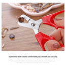 2 Pc Red Peeling The Shell Nut Shell Cracker Seed Pistachio Sheller Opener Peeling Pliers Nut Crackers Artifact Stainless Steel Convenience Hard Case Buster，Kitchen Utensils and Gadgets