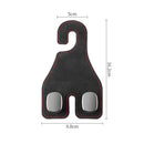 Car Seat Headrest Hooks - 2 Pack Universal Car Purse Hook, Car Bag Purse Holder with Double Hooks for Handbags, Grocery Bags, Bottles, Phones