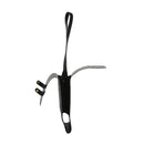 Single Bottle Wine Riveted Carrier, Handmade from Leather, for Wedding, Birthday, Party and Holiday - black