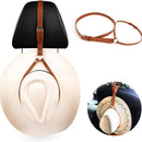 Cowboy Hat Holder for Your Vehicle, 2PCS Leather Cowboy Mounts for truck, Hat Rack for Pickup Truck Keep Your Hat Securely, brown