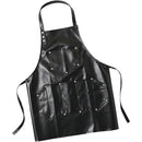Professional Leather Hair Cutting Hairdressing Apron for  Hairstylist - Multi-use, Adjustable with pockets (Black)