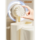 Wall-Mounted Toothbrush and Toothpaste Holder - Self-Draining Design, Easy Installation, Space-Saving, milky white (Single - One Normal Cup)