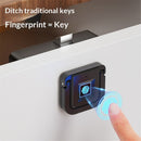 Mini Fingerprint Lock,Smart Electric Drawer Cabinet Lock,360° Fingerprint Recognition,USB Charging,Energy Saving and Low Power Consumption,Storing 20 Fingerprints
