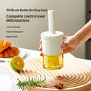 Basting Pot Set with Brush - Glass Grill Basting with Silicone Brushes for Cooking Meat Brush for Basting, BBQ Sauce Pot, Meat Baster Set 10.5 oz