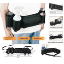 2 pack Beer Belt, Adjustable 4 Pack Beer Belt Holder, Oxford Beer Waist Holder for Man, Women, White Elephant Game Ideas (black)（only bag）