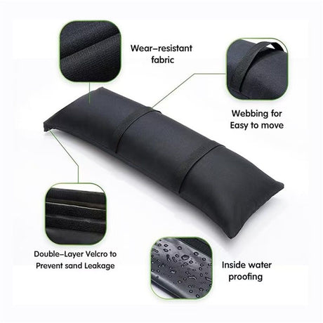 Umbrella Base Weight Sandbags, Sand Bags for Weight, 2 Packs Fillable Sandbags for Umbrella Base, Weatherproof Furniture Heavy Duty Weight Bags（Does not contain sand）