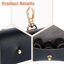2 pack Black Dog Ring Bearer Pillow - Leather Wedding Ring Holder for Pet Collar - Engagement Proposal Gift（only boxs）