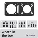 Mount Adapter Plate – Universal Extension Bracket, Fits Monitor Arms, Securely Mount Small Computers Behind Display