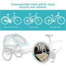Universal Bike Trailer Hitch Quick Release Steel Linker Bicycle Trailer Hitch Adapter Attachment（black）
