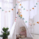 Playroom Pennant Banner Flags 10.26ft, Nursery Baby Girls Boys Banner Toddler Room Decor for Kids Bed Baby Shower Birthday Party Classroom, Nursery Double-Side Triangle Bunting Flag