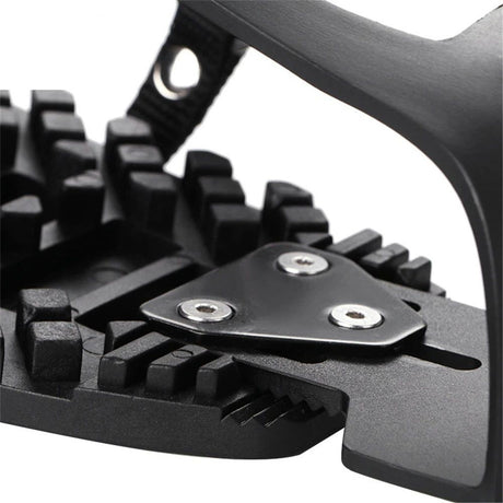 1 pairs Bike Bicycle Toe Clips Cage ONLY - Convert Pedals to Dual Function Pedals - Ride with Sneakers - black