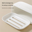 2 pack Compact Travel Soap Case, Leakproof Soap Container with Lid, Portable Bar Soap Holder for Traveling, Soap Box for Bathroom, Shower, Gym, School, Camping, Outdoor (White,Does not include soap)