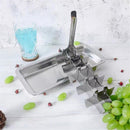 Stainless Steel Ice Cube Maker Tray,Lever Style Ice Cube Mold Quick To Making 18 Ice Cubes, Stainless Steel（silvery）